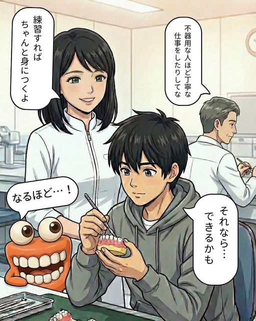埼玉歯科技工士オリジナル4コマ漫画第2話_4